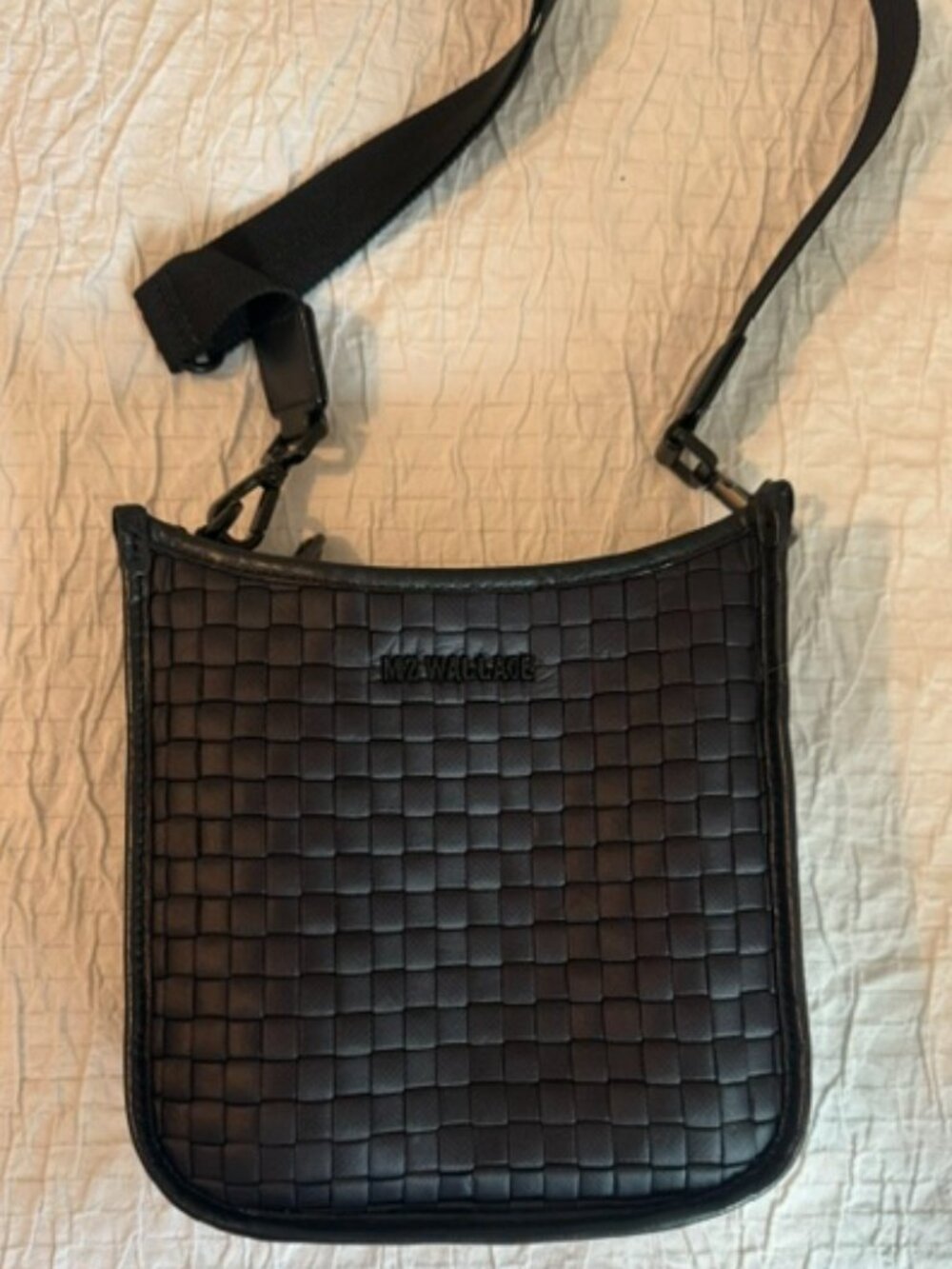 MZ Wallace Woven Satchel Crossbody
